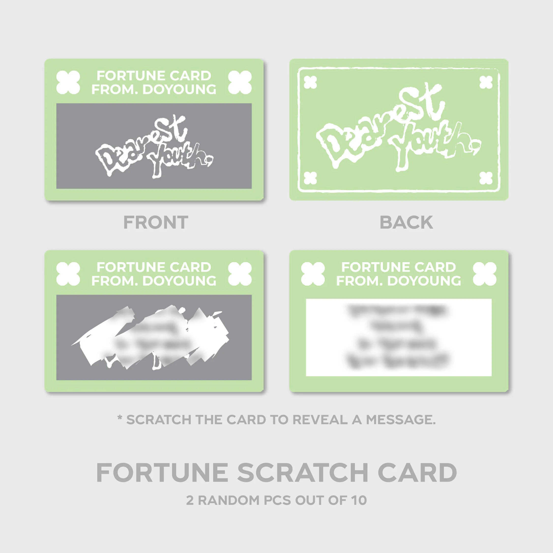 FORTUNE SCRATCH CARD SET - 2024 DOYOUNG CONCERT [ Dearest Youth, ] MD - Image 3