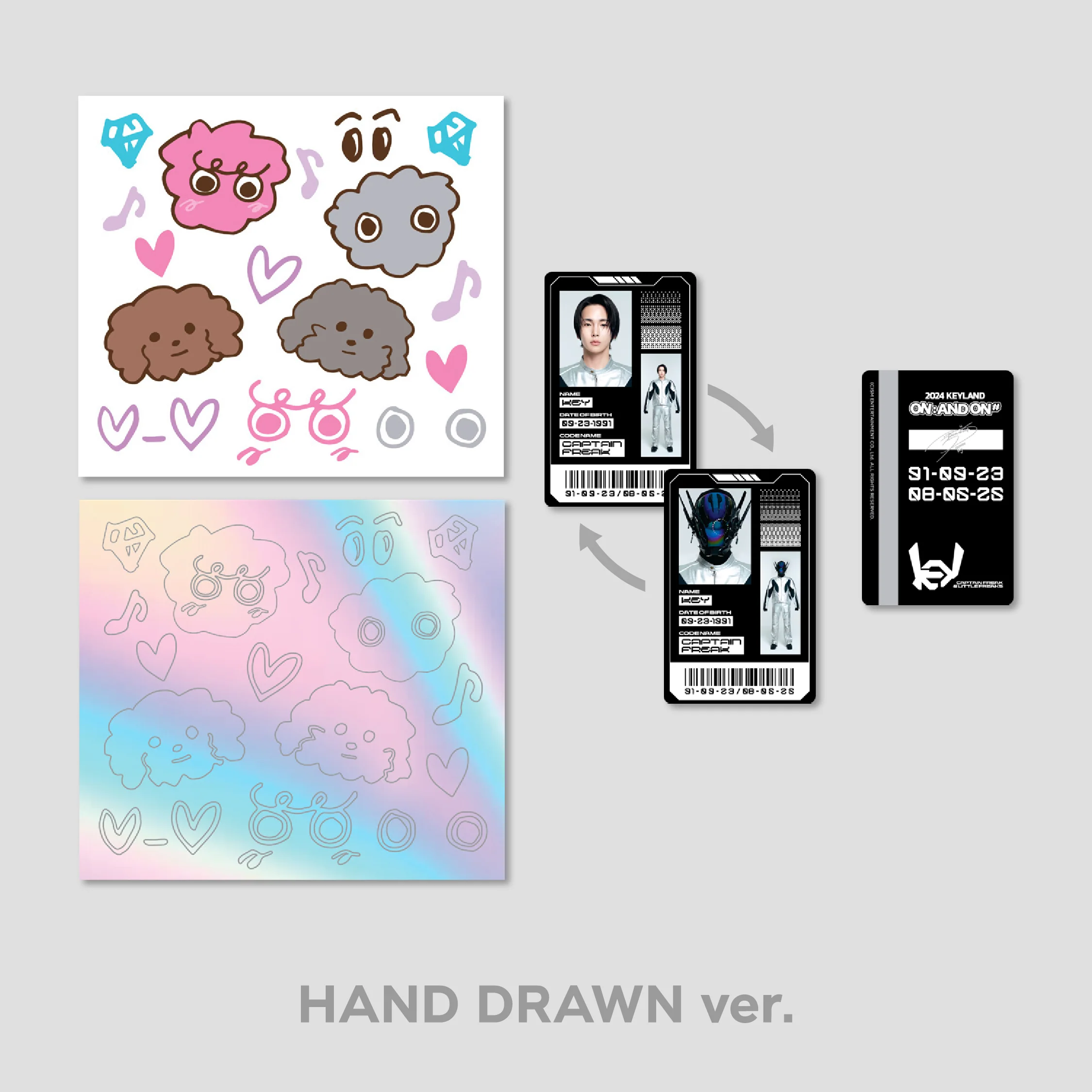 LENTICULAR ID CARD + DECO STICKER SET - 2024 KEYLAND ON : AND ON <#> MD - Image 5