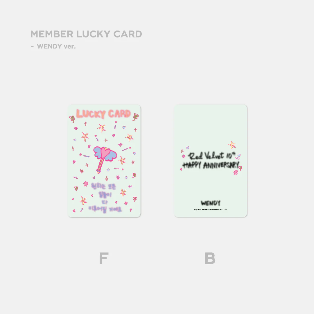 LUCKY CARD SET - Red Velvet 10th Anniversary MD - Image 5