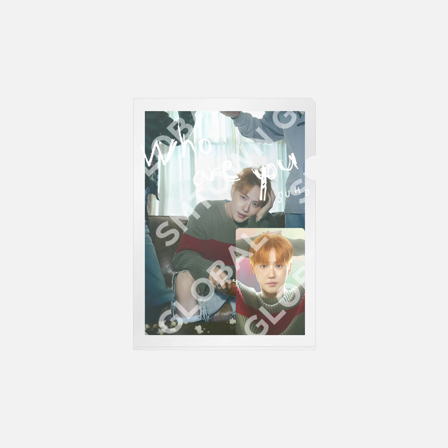 POSTCARD + HOLOGRAM PHOTO CARD SET - SUHO 'Who Are You - The 4th Mini Album' MD