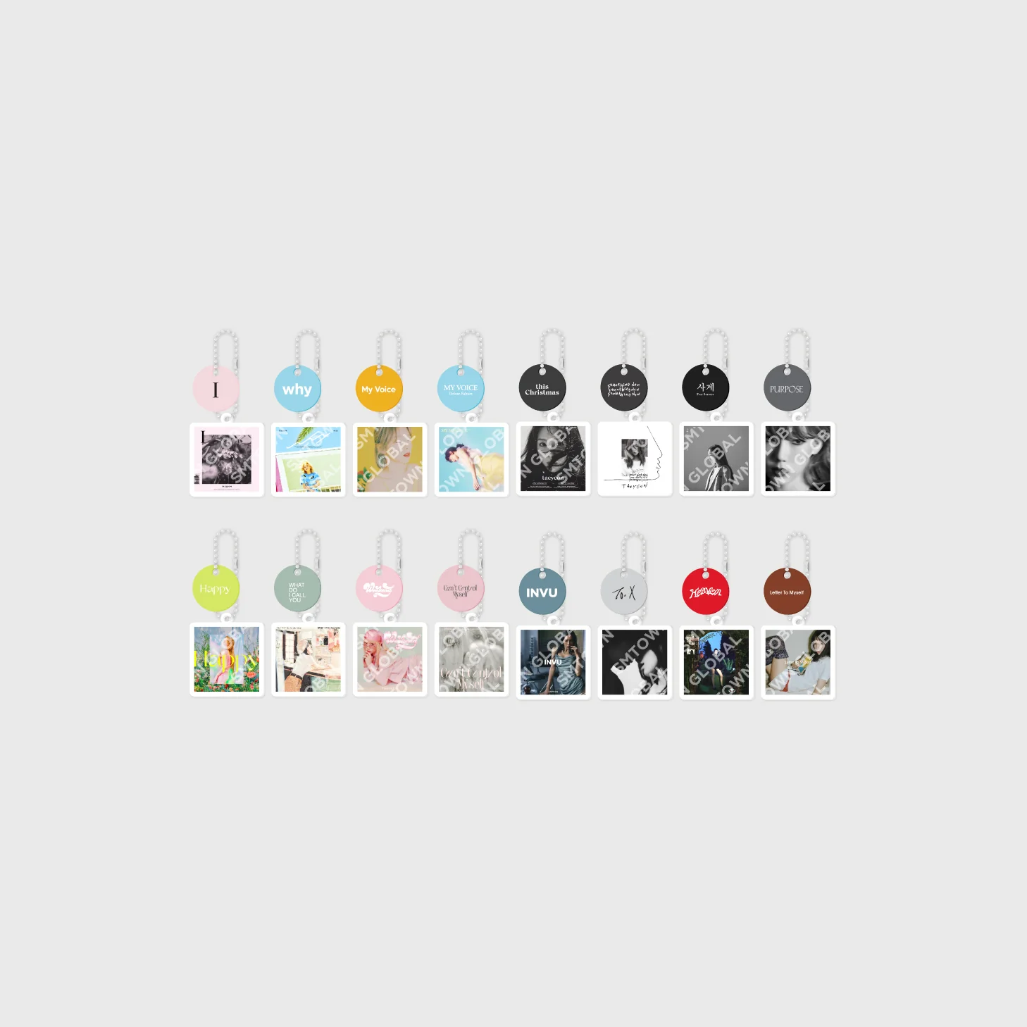 RANDOM ALBUM KEYRING - TAEYEON The 10th Anniversary Exhibition [Time Lapse, Timeless] MD