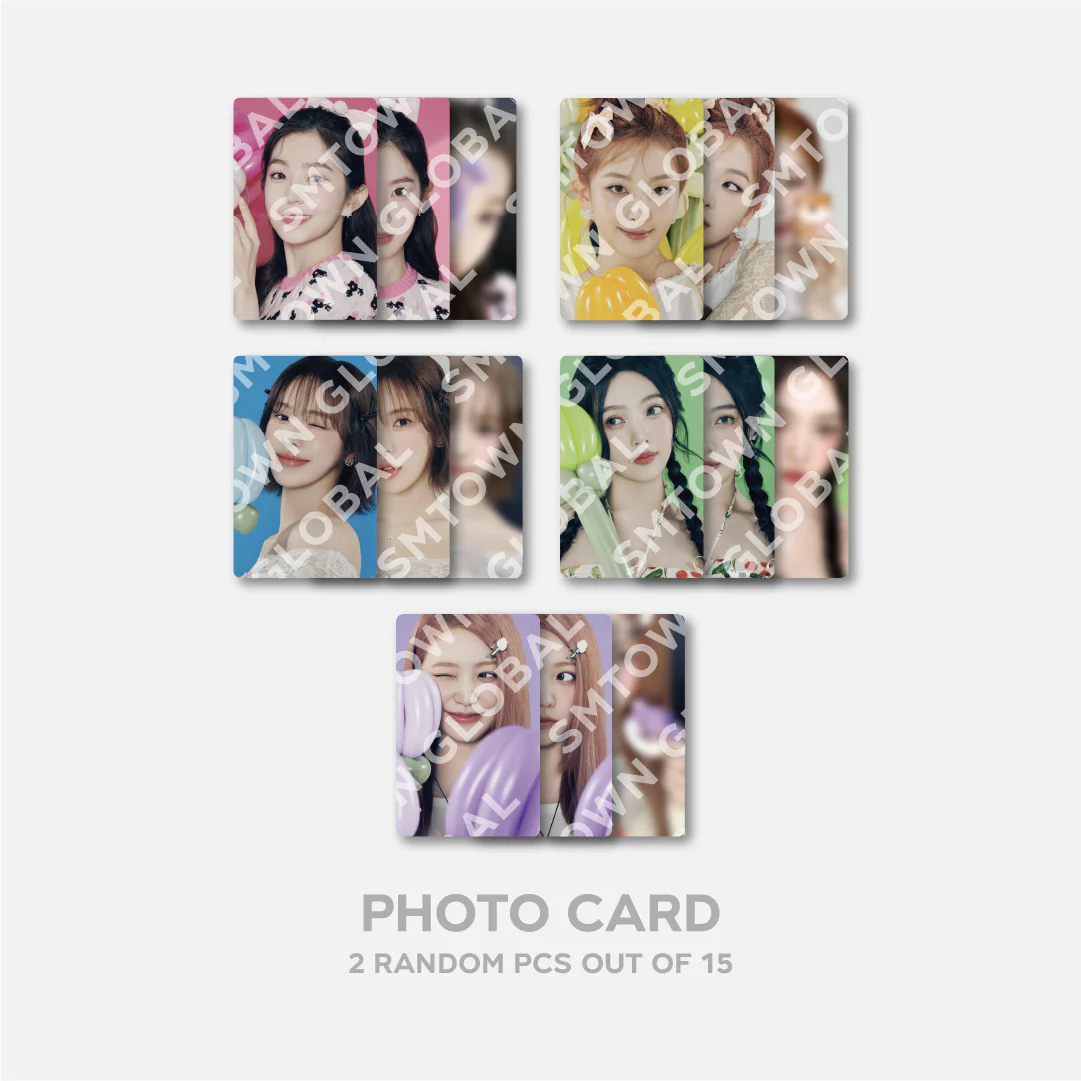 RANDOM TRADING CARD SET - 2024 Red Velvet FANCON TOUR 'HAPPINESS : My Dear, ReVe1uv' MD - Image 3