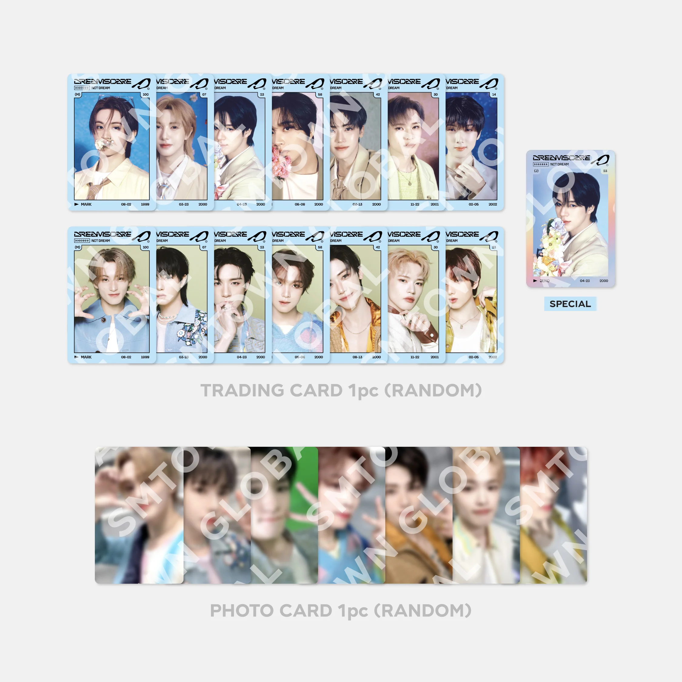 RANDOM TRADING CARD SET [A ver.]- NCT DREAM 'DREAM FINDER - Chase The Light' POP-UP MD - Image 3