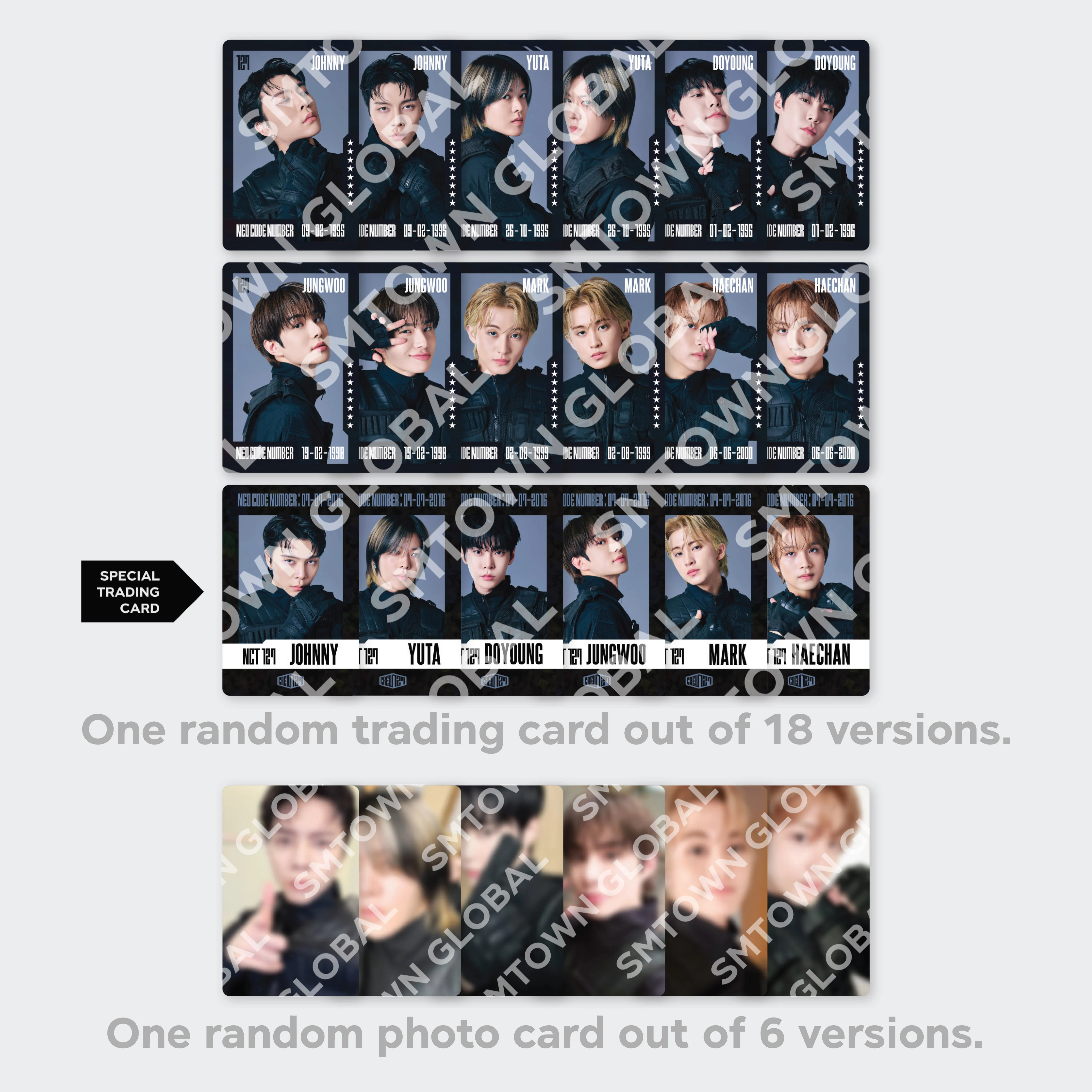 RANDOM TRADING CARD SET - NCT 127 4TH TOUR 'NEO CITY SEOUL - THE MOMENTUM' MD - Image 3