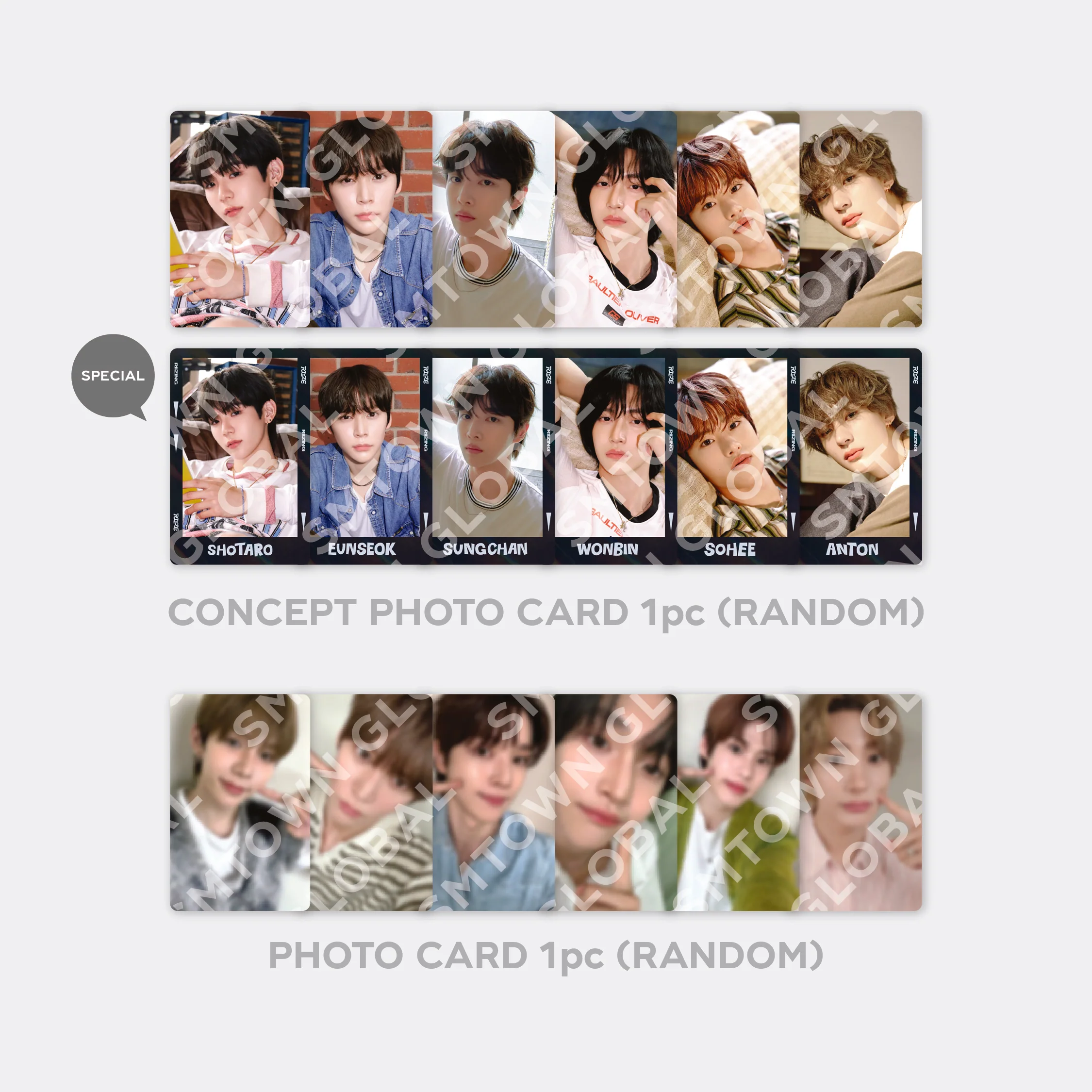 RANDOM TRADING CARD SET [INDOOR ver.] - RIIZE : ON THE SING STREET POP-UP MD - Image 3
