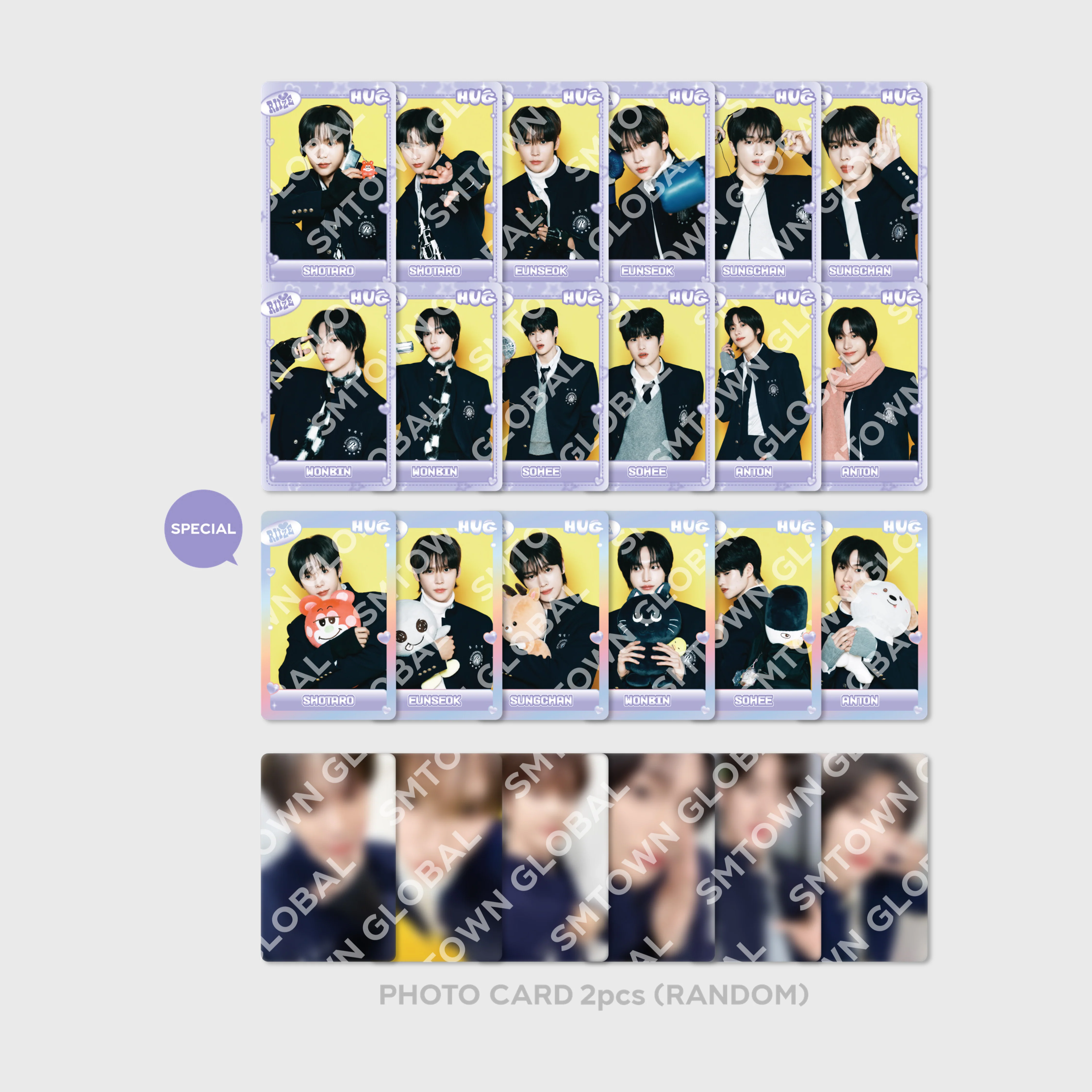 RANDOM TRADING CARD SET [RIIZE ver.] - RIIZE 'HUG' SPECIAL MD - Image 3