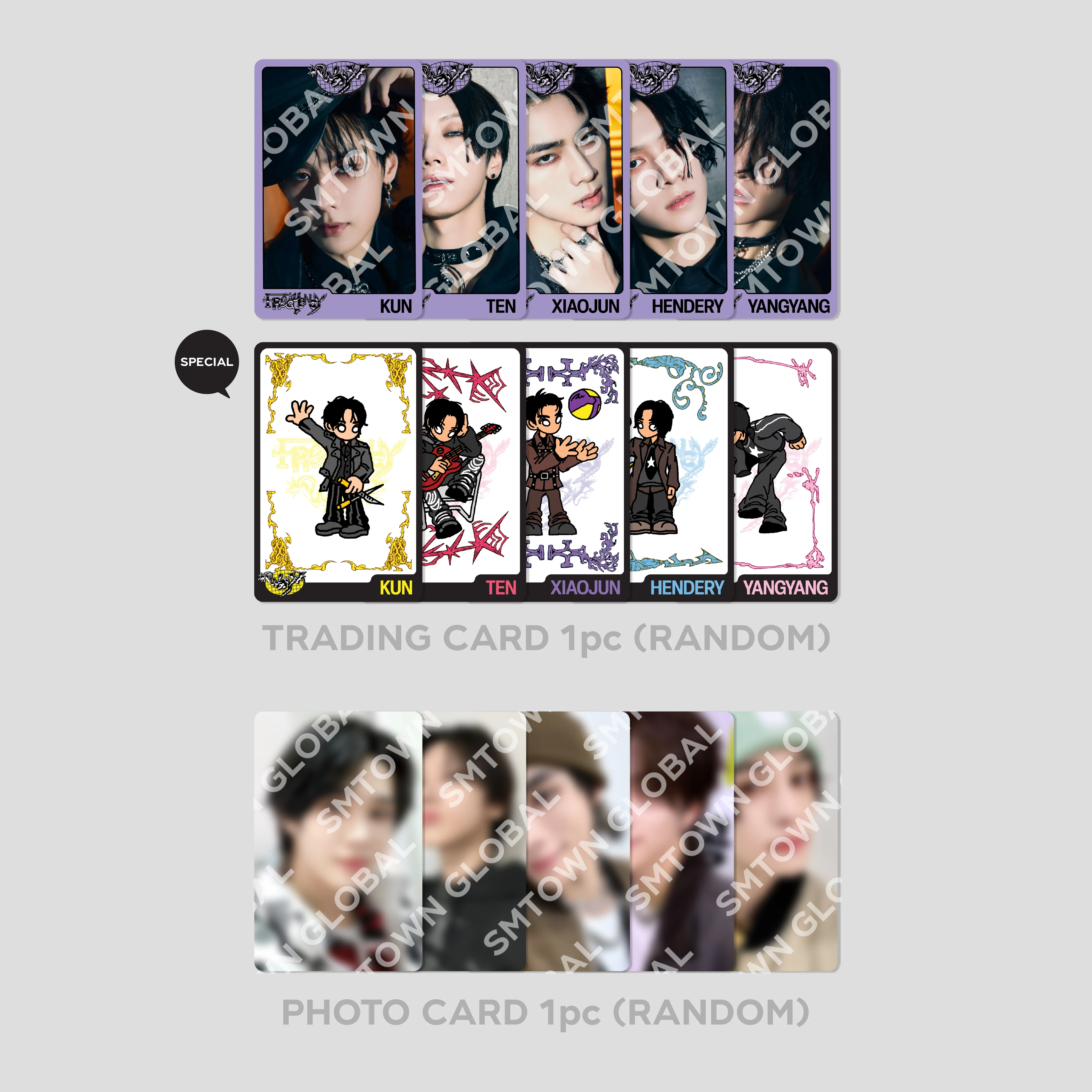 RANDOM TRADING CARD SET - WayV 'FREQUENCY - The 6th Mini Album' MD - Image 3