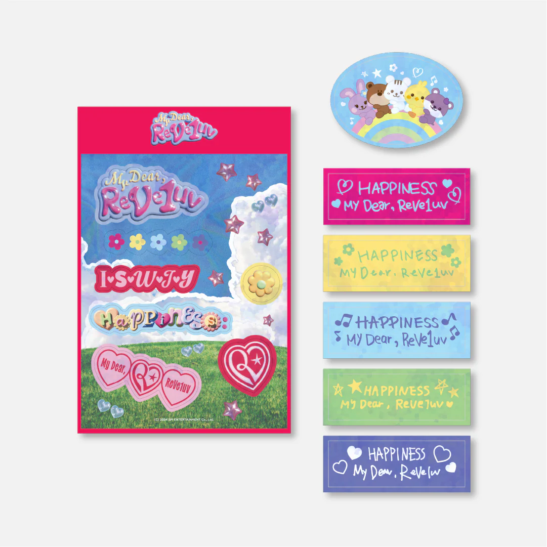 REMOVABLE STICKER SET - 2024 Red Velvet FANCON TOUR 'HAPPINESS : My Dear, ReVe1uv' MD - Image 2