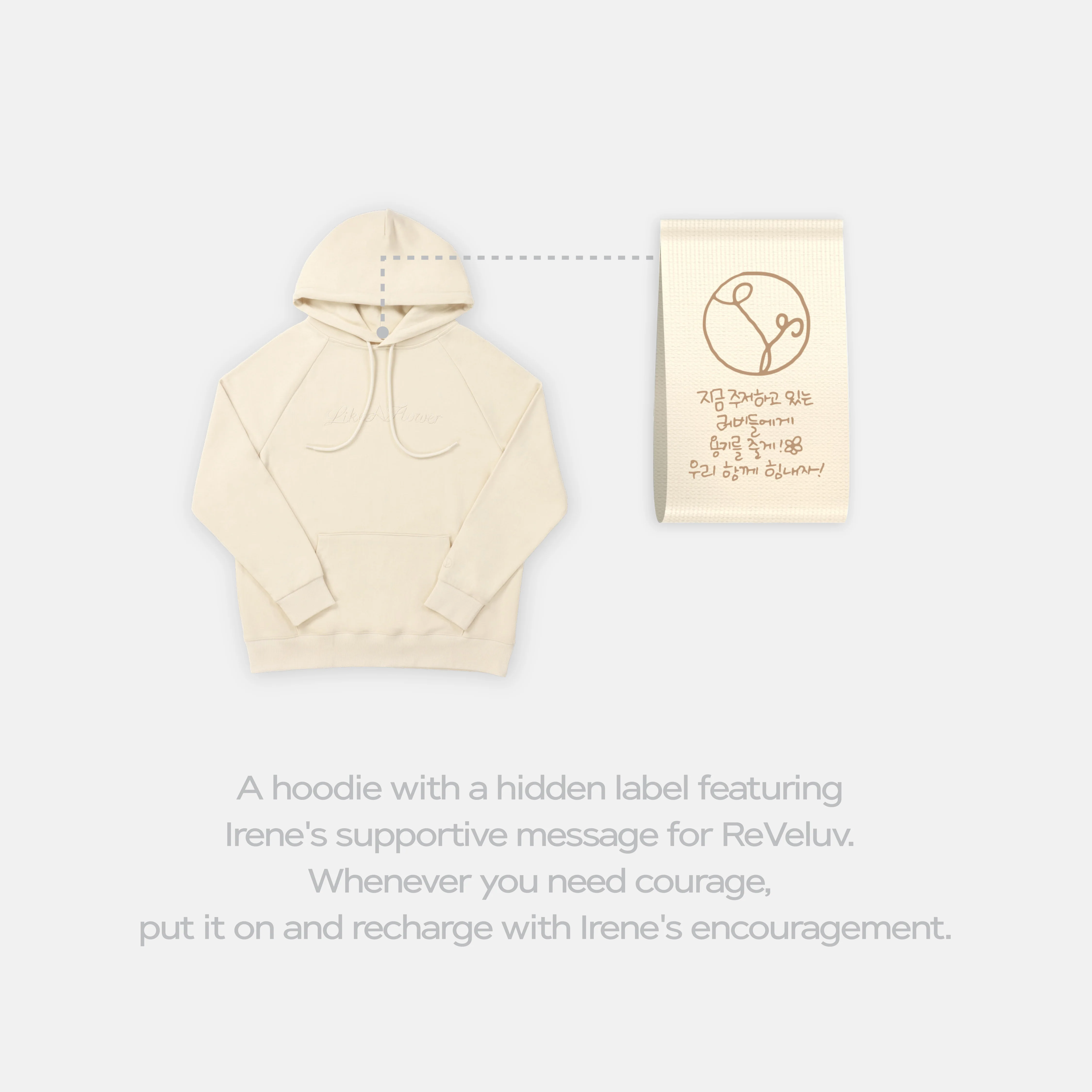 SECRET MESSAGE HOODIE SET - IRENE 'Like A Flower - The 1st Mini Album' MD - Image 4
