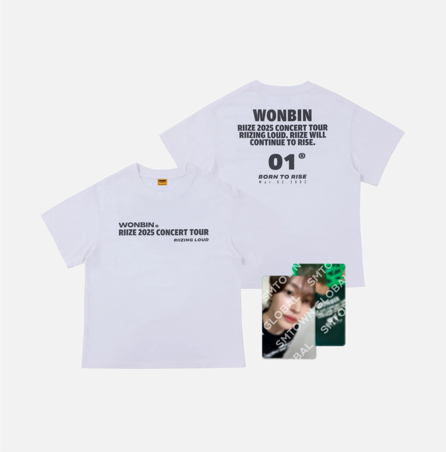 T-SHIRT SET [WHITE ver.] - 2025 RIIZE CONCERT TOUR [RIIZING LOUD] IN SEOUL MD