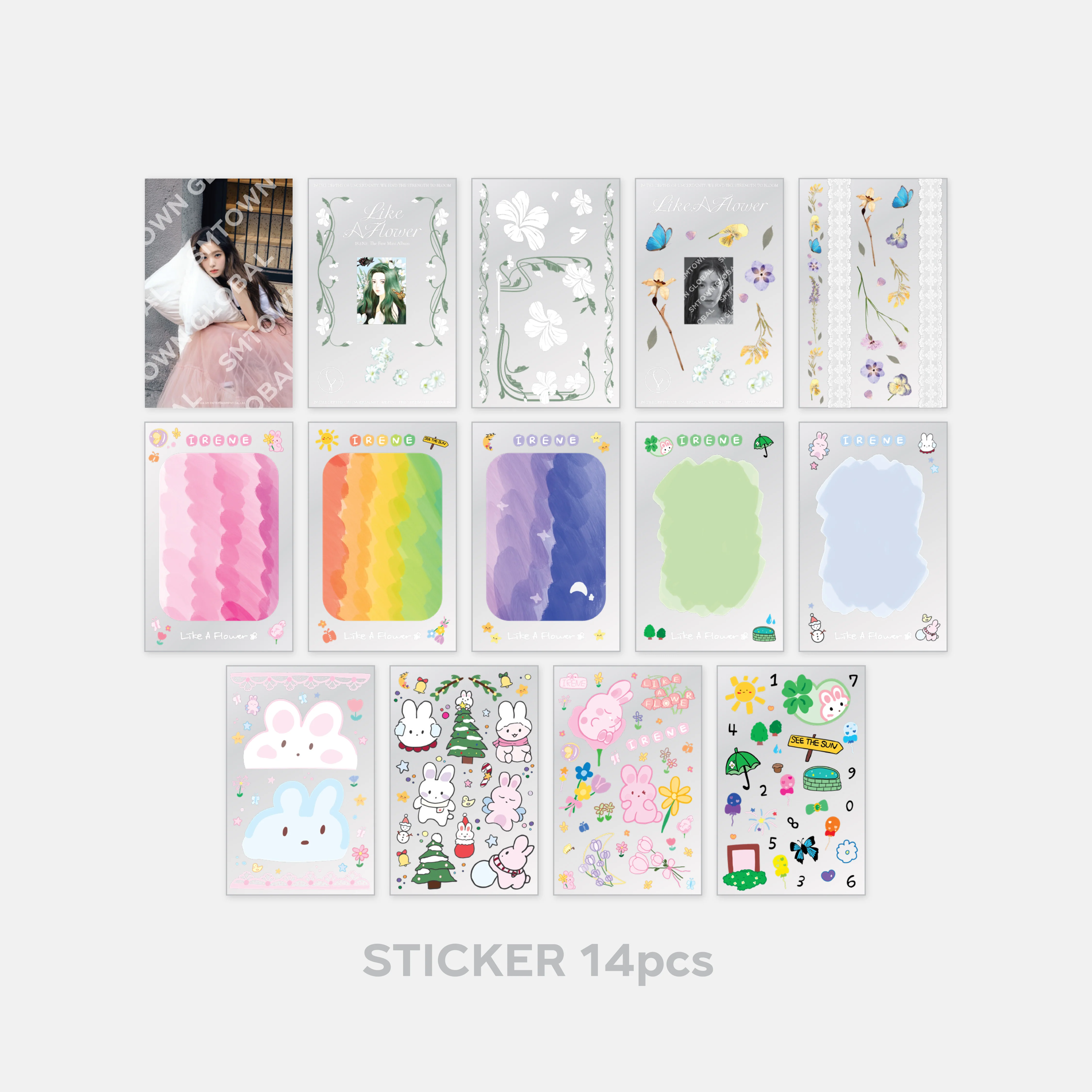 TIN CASE & STICKER BOOK SET - IRENE 'Like A Flower - The 1st Mini Album' MD - Image 4